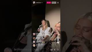 Melhor Sozinha  Luisa Sonza feat Marilia Mendonca  Live Instagram [upl. by Dnarud]