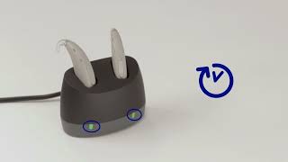 How to charge HP LiIon G6 hearing aids [upl. by Eirtemed]