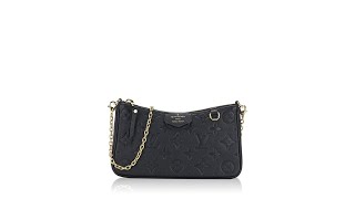 Louis Vuitton Monogram Empreinte Easy Pouch On Strap Noir [upl. by Aizirk]