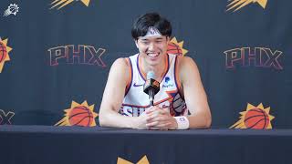 Yuta Watanabe 2023 Phoenix Suns Media Day Press Conference [upl. by Mcmath]