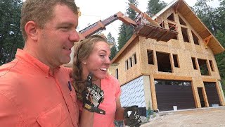 TIMELAPSE Couple Builds Wilderness House in 8 Minutes Start to Finish [upl. by Arved428]