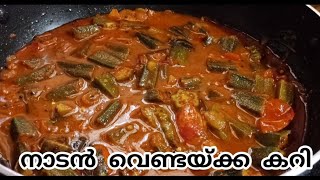 തേങ്ങ ചേർക്കാത്ത അടിപൊളി വെണ്ടയ്ക്ക കറി  No Coconut Vendakka Curry Recipes In Malayalam [upl. by Nossah]