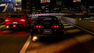 900HP Toyota Supra MK4 A80 amp Supra MK5 A90 Convoy  Assetto Corsa  CAMMUS C5 [upl. by Ettesil946]