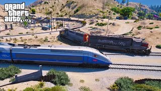 TGV Duplex meets American Trains  Grand Theft Auto V [upl. by Russo]