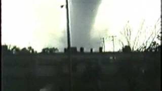 Tornado on McConnell Air Force Base III Rarely seen video [upl. by Ecnaiva194]