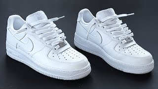 HOW TO LOOSE LACE UP NIKE AF1 COOL WAY [upl. by Nylirac]