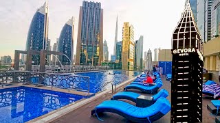 Gevora Hotel Dubai  Real reviews  UAE  Top Hotel near Burj Khalifa  Dubai Hotel [upl. by Indyc]