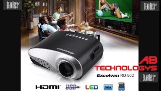 Excelvan RD802 Mini Led Projector [upl. by Asirralc630]