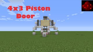 4x3 Piston Door  Minecraft Tutorial [upl. by Bobina]