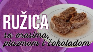 Ružica sa orasima plazmom i čokoladom sa gotovim jufkama [upl. by Kabab]