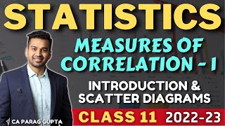 Class 11 STATISTICS Session 202223 Correlation  1  Introduction amp Scatter Diagrams [upl. by Gromme286]