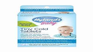 Hylands Baby Tiny Cold Tablets Natural Relief of Runny Nose Congestion and Occasional Sleeplessn [upl. by Autry]