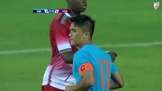 India 30 Kenya  Hero Intercontinental Cup2018 Sunil Chhetris100th game for IndiaMatch Highlight [upl. by Mera]