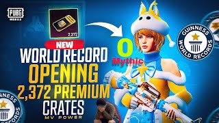 World Record Ever in Pubg Mobile Opening Premium Crate Coupon 2372 😒 [upl. by Zanze]