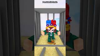 Help Cute Aphmau To Scape Prison🏛️ VS Tenge Tenge 👨🏿‍🦱 APMAU minecraft shorts fyp cute viral [upl. by Annawad]