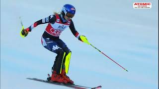 Mikaela Shiffrin 🇺🇸  interview before Are World Cup GS race March 9 2024 sheskis atomic [upl. by Geraldina]