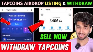 TapCoins Airdrop Withdrawal 🤑  Claim TapCoins Airdrop Now  TapCoin Airdrop Withdrawal Started [upl. by Nani]