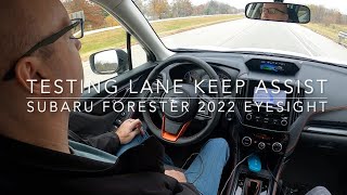 EYESIGHT DRIVER ASSIST TECHNOLOGY  TESTING THE ADVANCED SAFETY FEATURE OF SUBARU FORESTER 2022 [upl. by Irtimed]