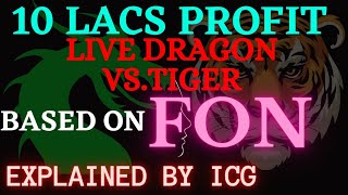 10 LACS PROFIT  LIVE DRAGON Vs TIGER GAMEPLAY  EXPLAINED  BASED ON FON  indianrouletteguru [upl. by Keemahs]