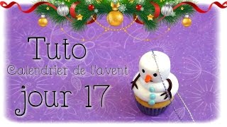 Calendrier de lavent  Jour 17  Cupcake chamallow FIMO [upl. by Neelasor]