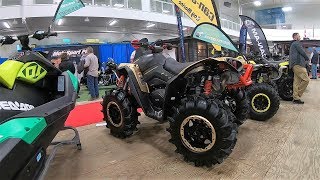 SuperATV forward arched Aarm install Quinte Sportsman Boat amp RV Show and a belt change [upl. by Jairia831]