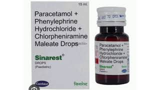 Sinarest DROPS Paediatric Paracetamol  Phenylephrine Hydrochloride  Chlorpheniramine Maleate [upl. by Ylahtan]