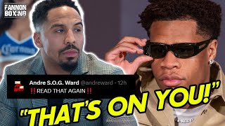 UPDATE ANDRE WARD GIVES DEVIN HANEY TERRIBLE MONEY NEWS SAYS THE GAME AINT WHAT YOU THINK IT IS [upl. by Aynwad804]