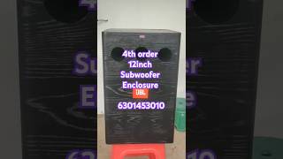 4th order 12 inch subwoofer enclosure viralvideo [upl. by Olegnad]