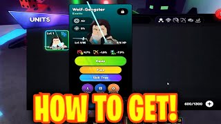 HOW TO GET WOLF GANGSTER EVO amp SHOWCASE In ANIME LAST STAND THRILLER BARK INSPIRED UPDATE [upl. by Anelram853]