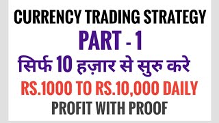 Currency Trading Strategy In Zerodha  USDINR Trading Strategies In Hindi [upl. by Ettennyl370]