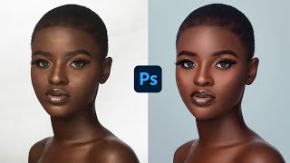 HOW to SMOOTH SKIN using FREQUENCY SEPARATION in Photoshop  Skin RetouchingTutorial  Free Image [upl. by Fayina403]