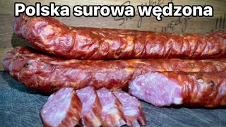 Kiełbasa POLSKA surowa wędzona🇵🇱💪 [upl. by Iahc]