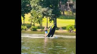 Jet Ski wheelies loto boatman loz seadoo jetski lakecruise nortech [upl. by Llegna]