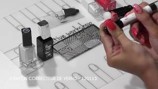 TUTO  Stamping comment réaliser un nail art design [upl. by Reerg]