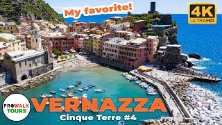 Vernazza Italy Walking Tour 4K  The BEST of Cinque Terre [upl. by Anner]