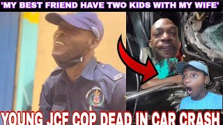 another police officer crash amp dead after hearing sad news⚰️goat thief caught on video😱 [upl. by Enylcaj]