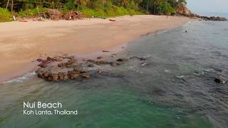 🇹🇭 Nui Beach Koh Lanta Thailand Aerial Drone Footage [upl. by Drusilla311]