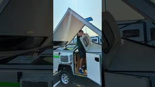 Its this EASY to Fold an ALINER Trailer  Check Out this Compact Camper [upl. by Sokul]