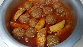 Mutton Kofta Recipe  Kofta Curry  Aloo Kofta Curry  Meatballs Recipe  مٹن کوفتہ آلو [upl. by Suissac]