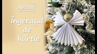 DIY Îngerașul de hârtie  Atelierul ApiLand [upl. by Orianna]