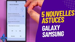 5 ASTUCES indispensables pour votre smartphone Galaxy Samsung [upl. by Levina]