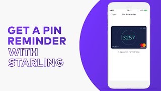 How to get a PIN reminder  Steps by Starling [upl. by Trebbor]