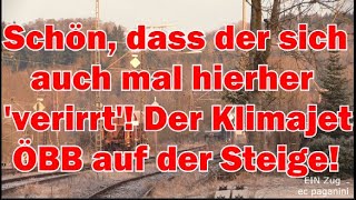 Schön dass der sich auch mal hierher verirrt Der ÖBB Klimajet komplett auf der Geislinger Steige [upl. by Ruder]