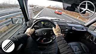 MercedesBenz GClass G350 Diesel W463 TOP SPEED DRIVE ON GERMAN AUTOBAHN 🏎 [upl. by Wanda165]