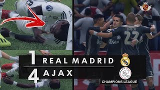 REAL MADRID 1 x 4 AJAX NO FIFA 19  CHAMPIONS LEAGUE  NARRAÇÃO DE ANDRÉ HENNING [upl. by Elynad232]