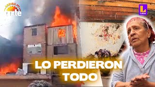 Surco 8 familias perdieron sus casas tras incendio l Arriba Mi Gente [upl. by Tterag]