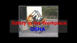 Workplace Safety  OSHA  Safety at Work [upl. by Pani]