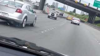 Family of four narrowly escaped an accident at Highway 1 Burnaby BC Canada 682013 [upl. by Sixele]