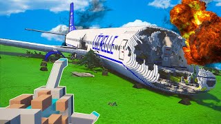 EPIC Plane Crash Simulation in Teardown Game  Watch the Destruction Unfold [upl. by Stanton]