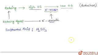 Why sulphurous acid and sulphites are reducing in nature [upl. by Aldous]